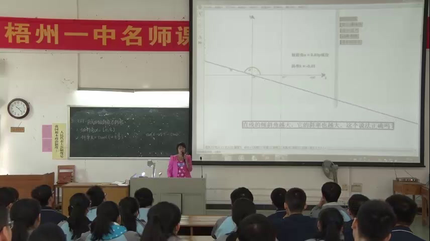 人教A版数学必修2《3.1.1倾斜角与斜率》广西刘老师-全国一等奖