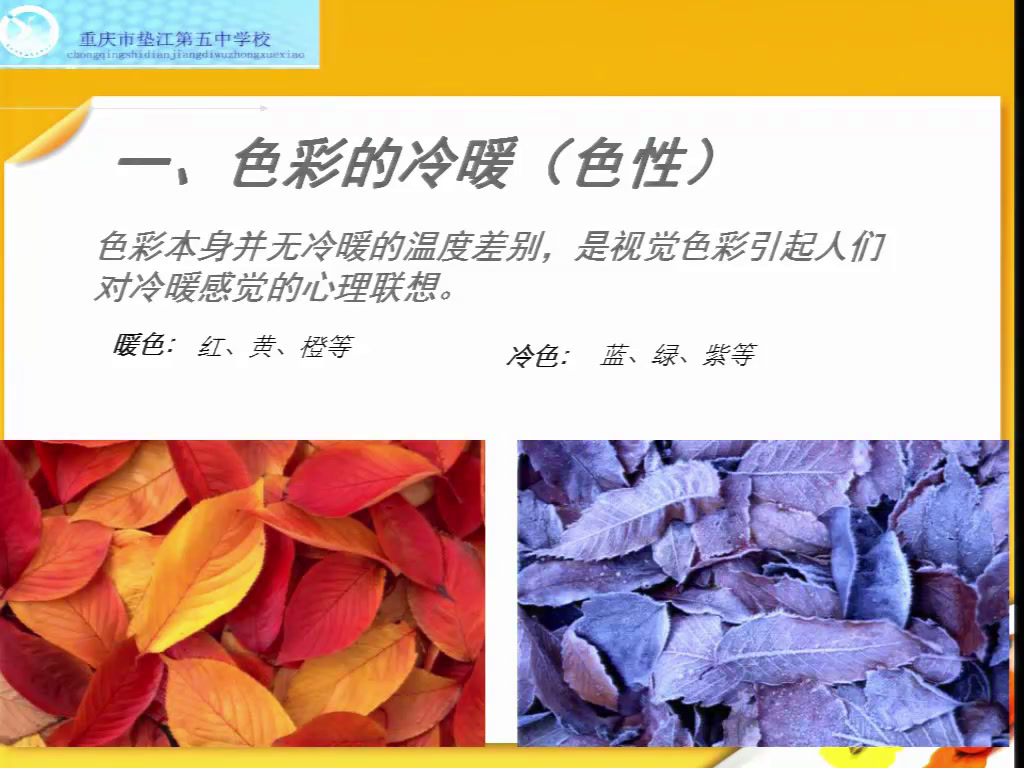 人教版美术八上《第2课　色彩的感染力》重庆市李老师-县级优课