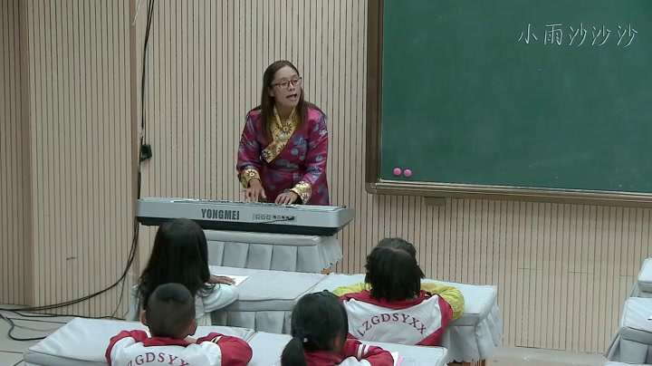 人教版音乐一下《唱歌　小雨沙沙》西藏米老师-市一等奖