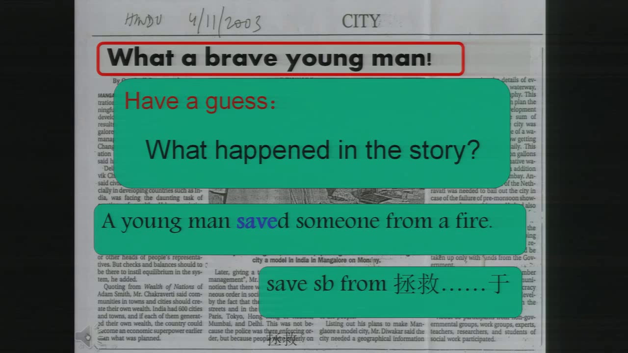 牛津译林版英语七下《Reading 1：A brave young man》江苏曹老师-市一等奖