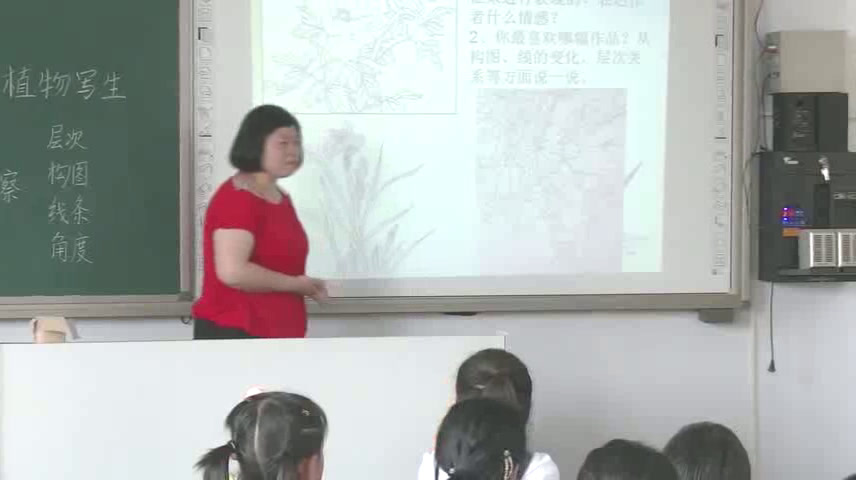 冀美版美术三下《6.植物写生》河北史老师-县级优课