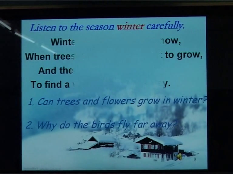 牛津译林版英语八上《Reading1：A poem about seasons》江苏黄老师-市一等奖