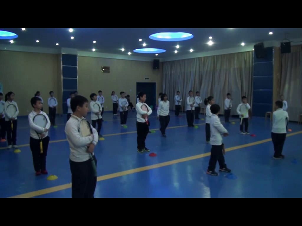 人教2011版体育与健康三至四年级《1.1.握拍方法、准备姿势和击球部位》湖南省省一等奖