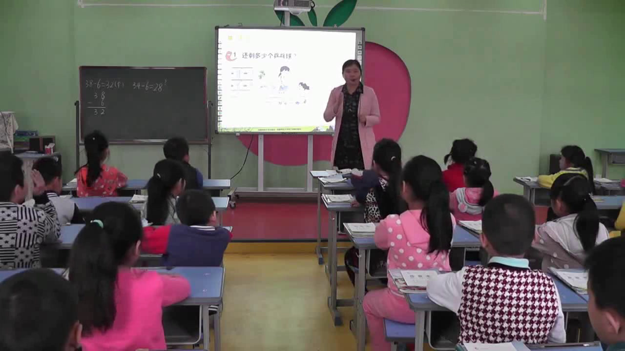西南师大版数学一下《两位数减一位数的退位减法》重庆陈老师-县级优课