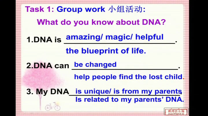 冀教版英语九年级全一册《Lesson 29 DNA —The Story of You》河北张老师-县级优课