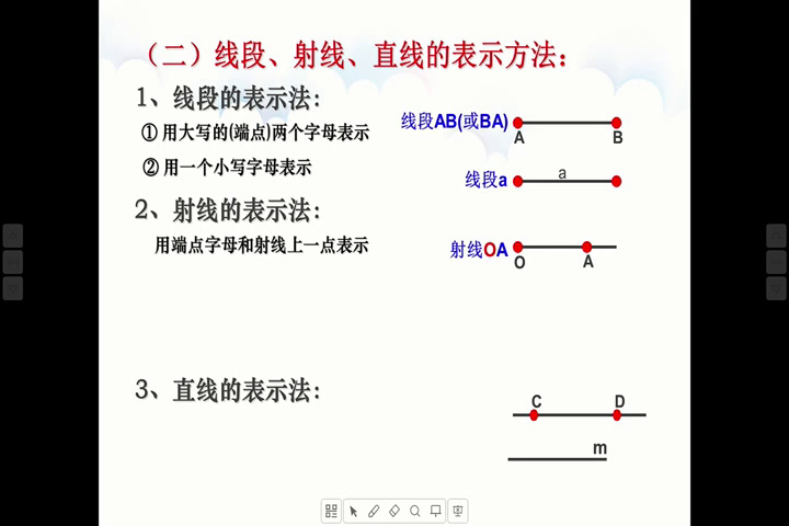 湘教版数学七上《4.2线段、射线、直线（1）》湖南巫老师-县级优课